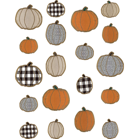 TEACHER CREATED RESOURCES Home Sweet Classroom Pumpkins Accents, Assorted Sizes, 57 Pcs, PK3 TCR8553